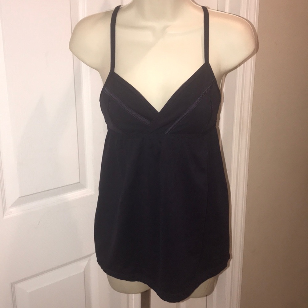 Lululemon Rehearsal Tank Violet Dark Navy Top Sz 4